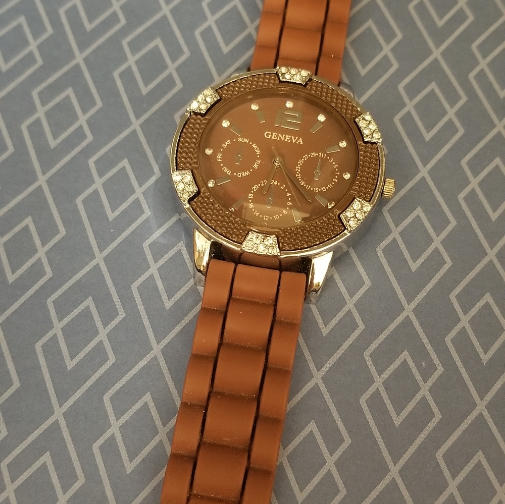 Brown Geneva Jelly Watch